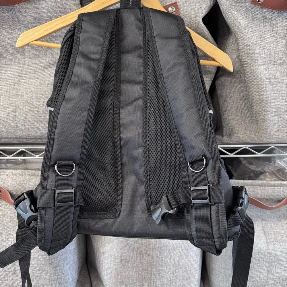 Dog Carrier Black Mesh Men's Backpack